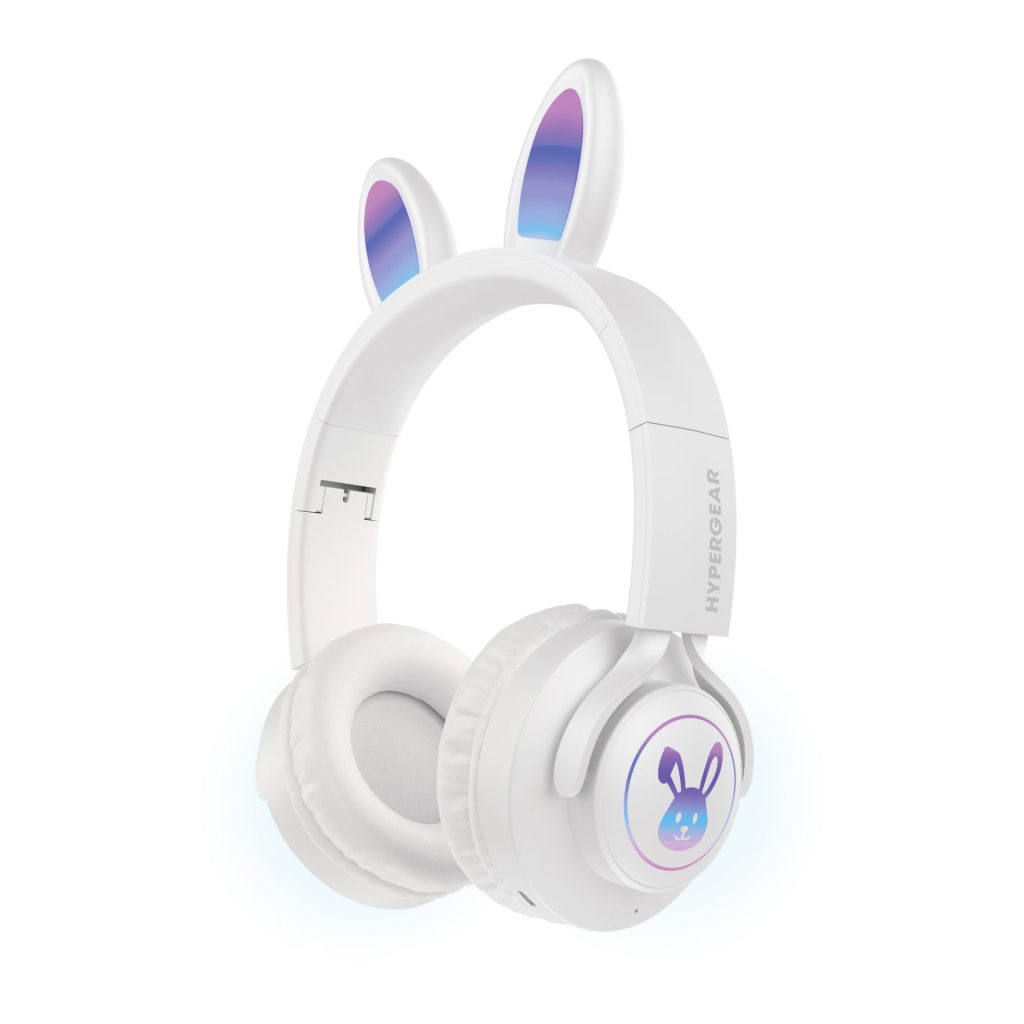 Bunny Tracks Wireless Light-Up Headphones in White