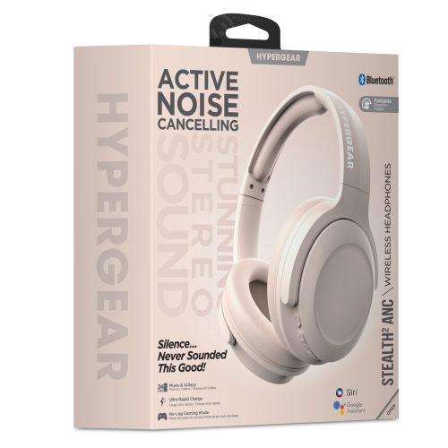 Stealth2-ANC Wireless Headphones-Bone